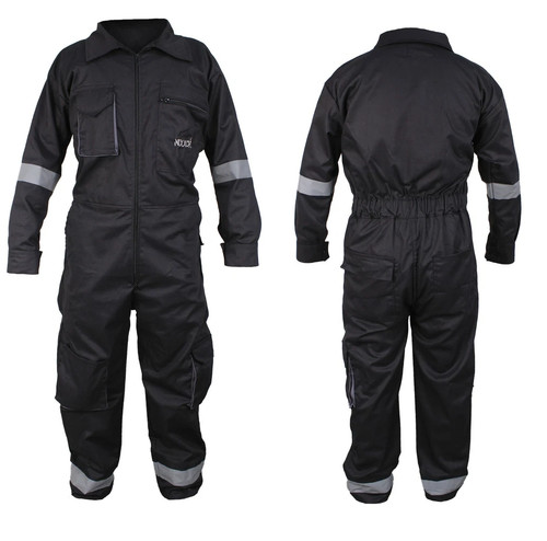 Men black work - black, overalls