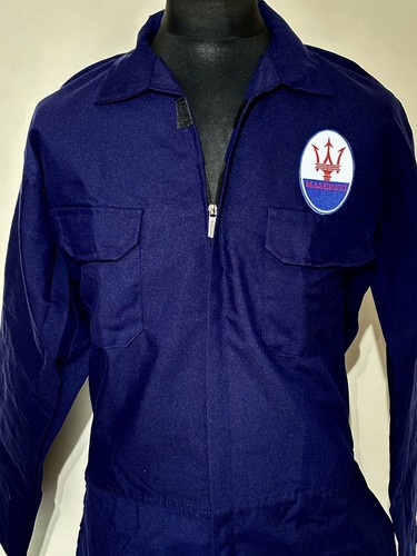 Maserati badged zip front navy - badged,