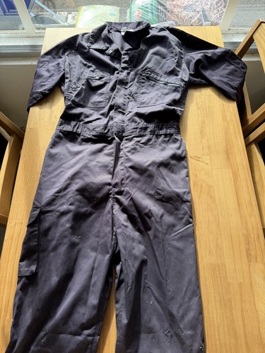 Navy blue overall boiler suit - boiler,